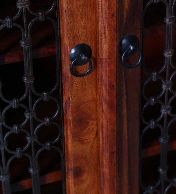 Shea Hand Carved Wooden Shoe Cabinet