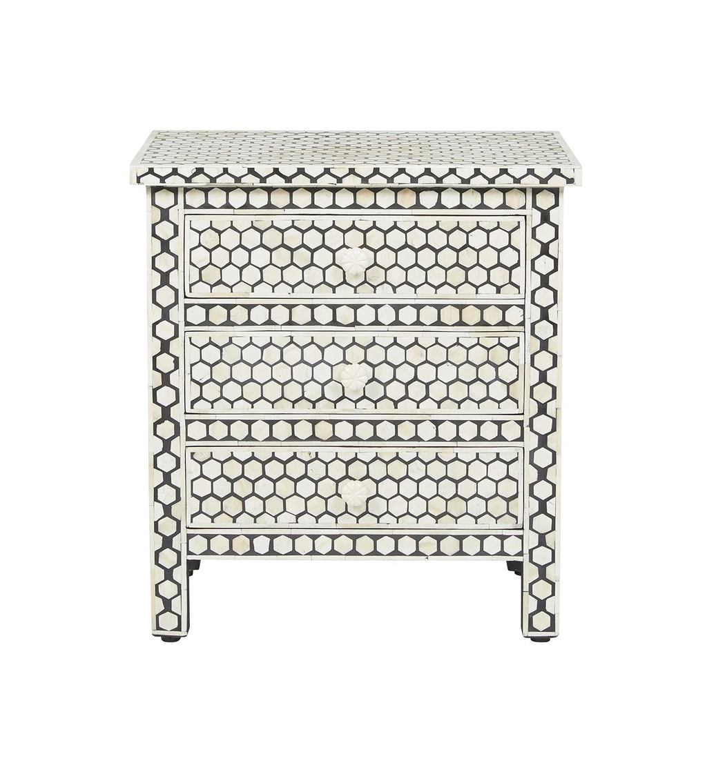 Mira Bone Inlay Bedside