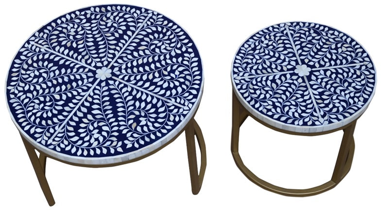 Michelle Nesting Bone Inlay Coffee Table