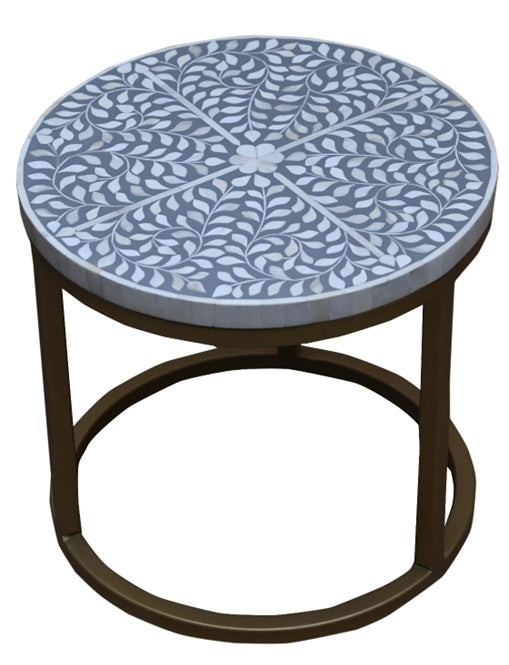 Michelle Nesting Bone Inlay Coffee Table
