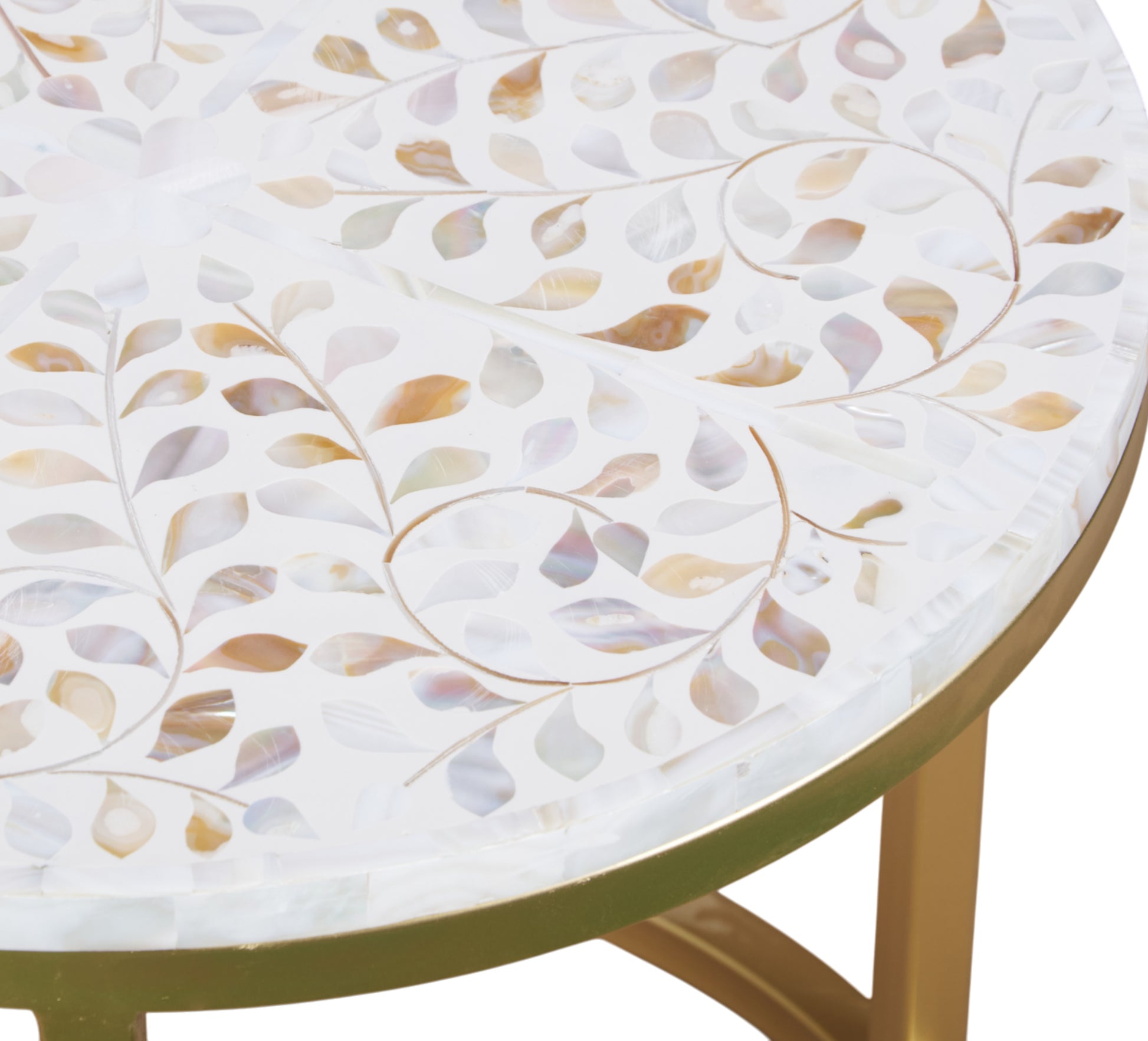 Veylor Mother of Pearl Inlay Nesting Coffee Table