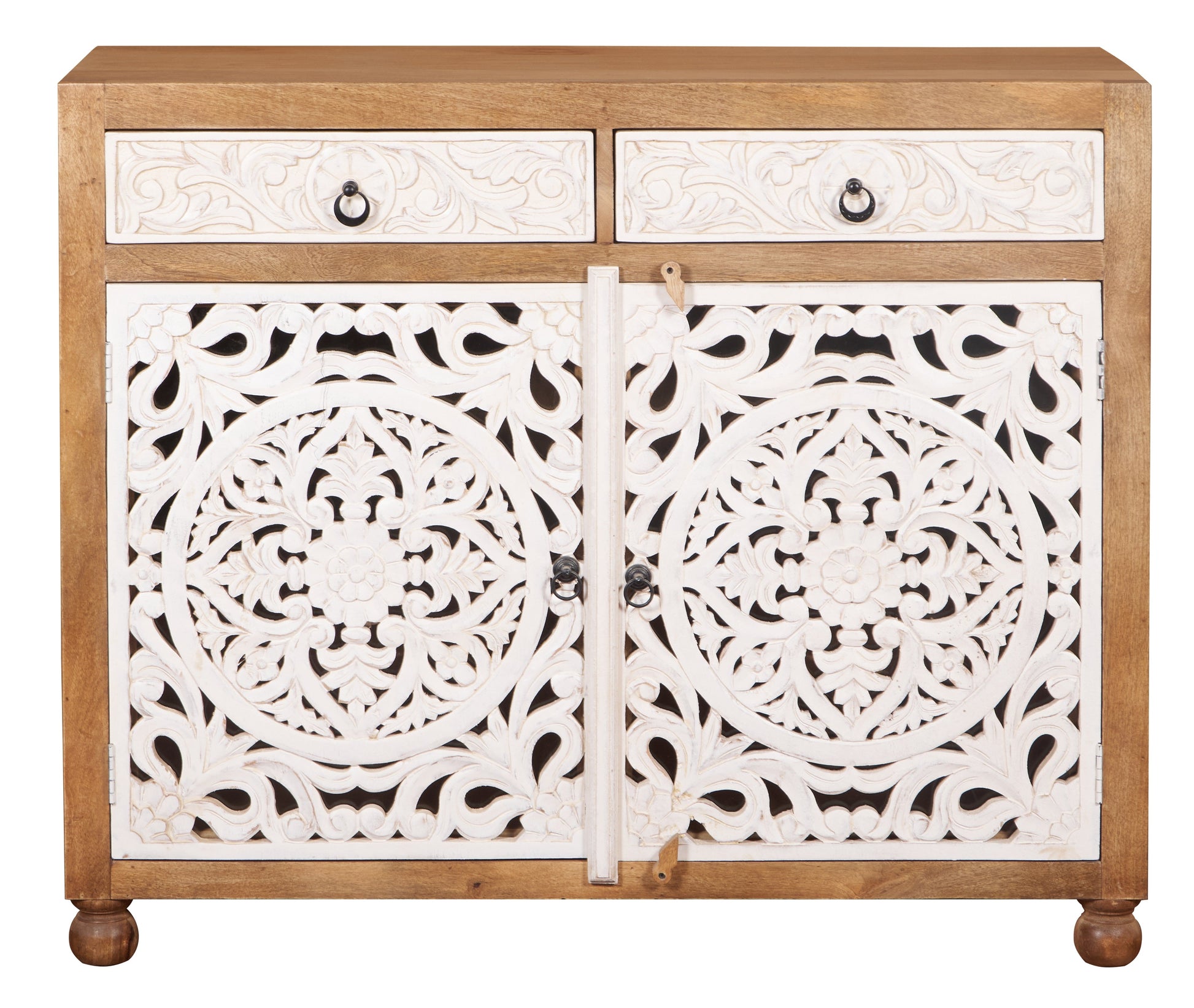 Amelia Carved Wooden Chest