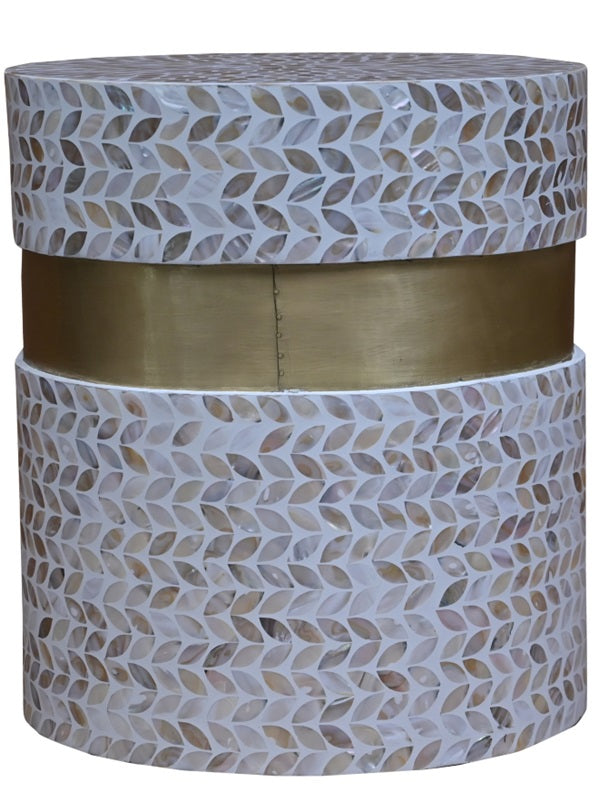 Jimmy Mother of Pearl Inlay Stool