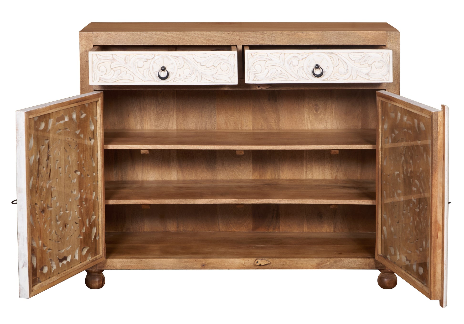 Amelia Carved Wooden Chest