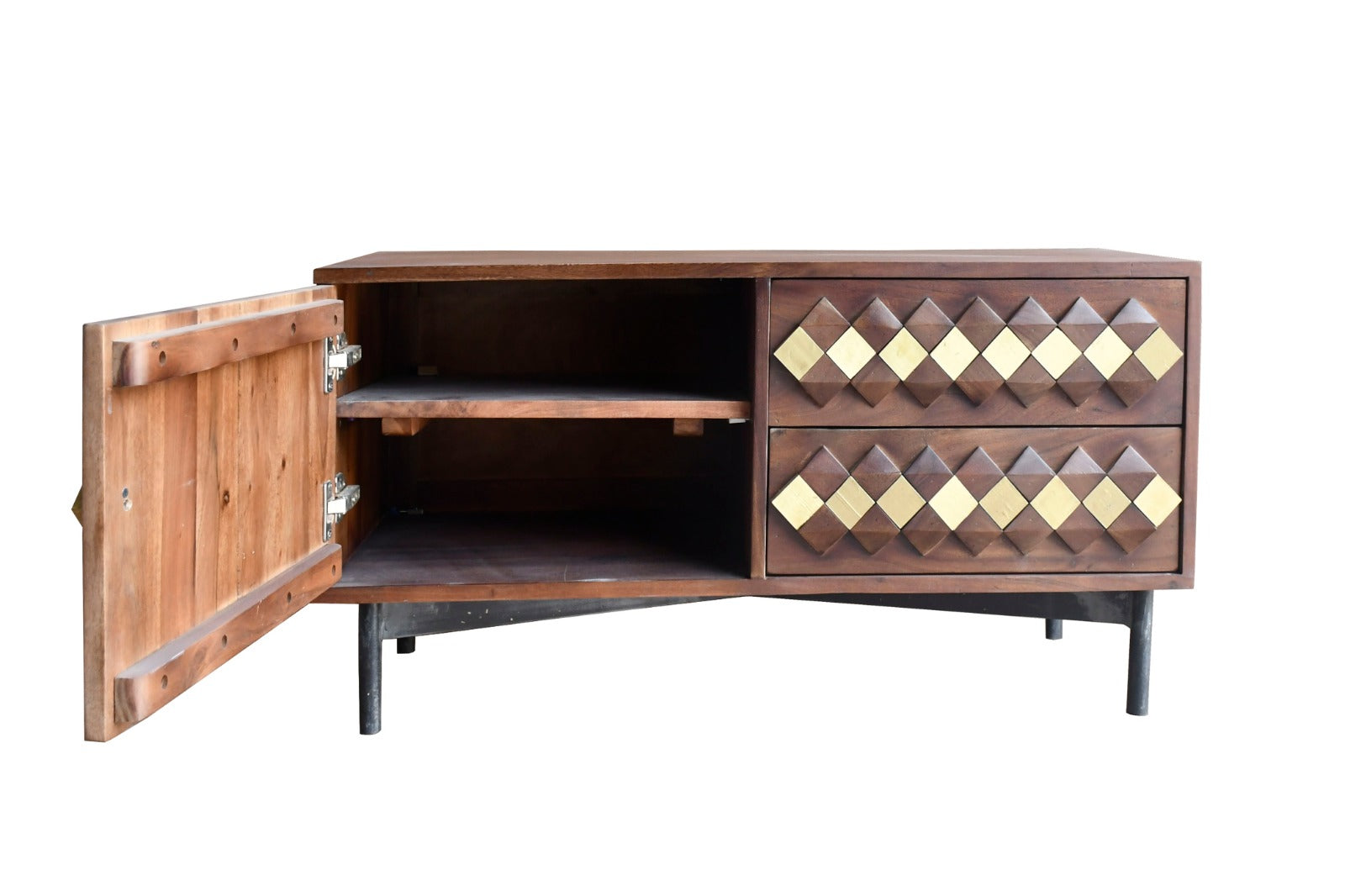 Blair Hand Carved Wooden TV Cabinet