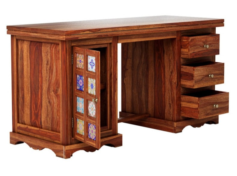 Corey Wooden Hand Carved Work Desk