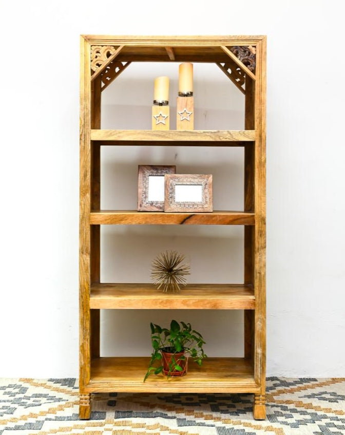 Petros Hand Carved Bookshelf