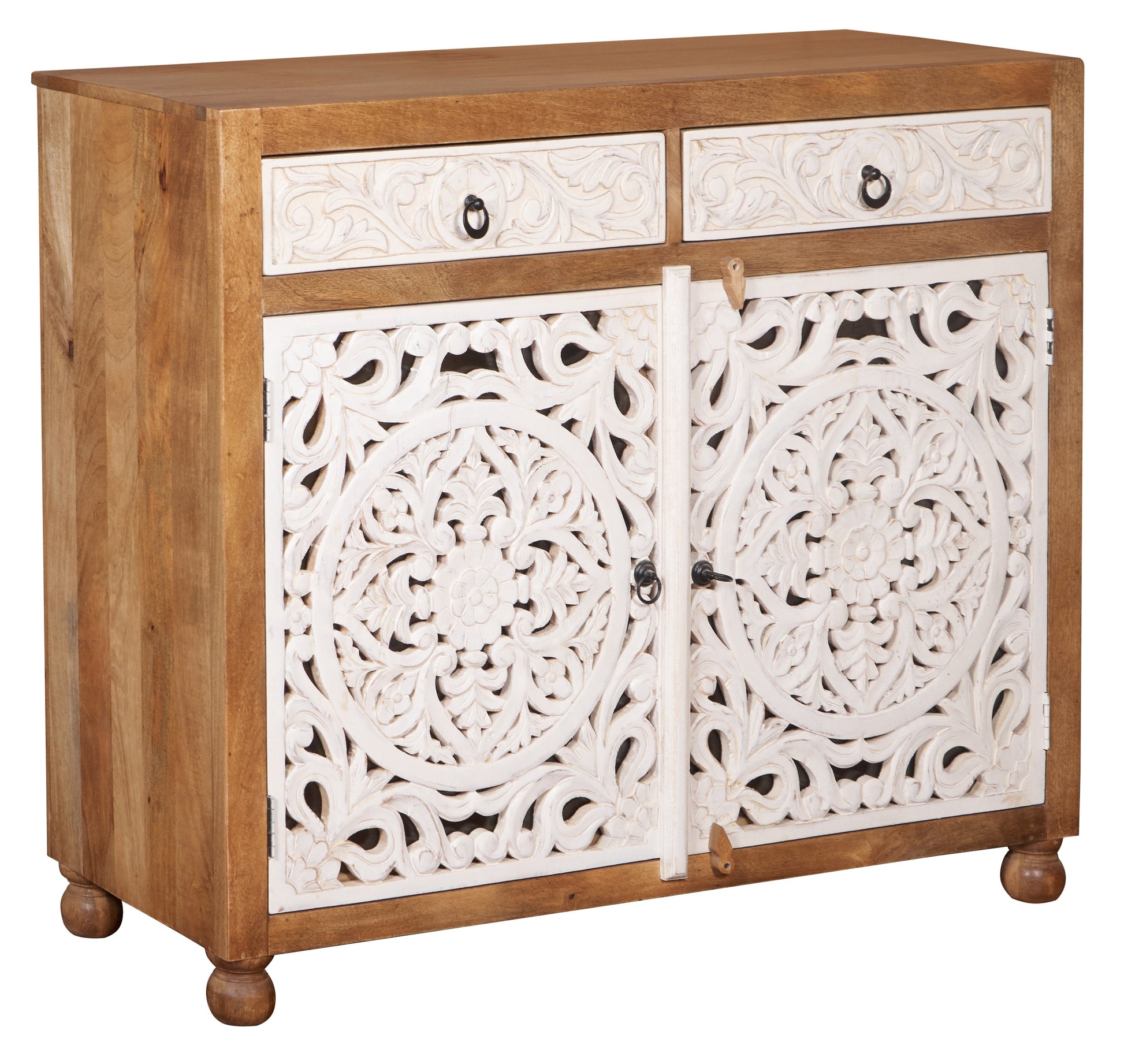 Amelia Carved Wooden Chest