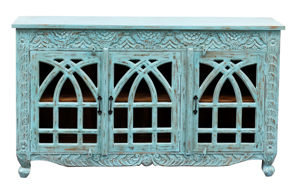 Alvaro Hand Carved Wooden Sideboard
