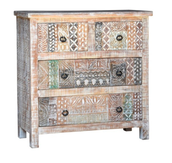 Josh Carved Chest of Drawer