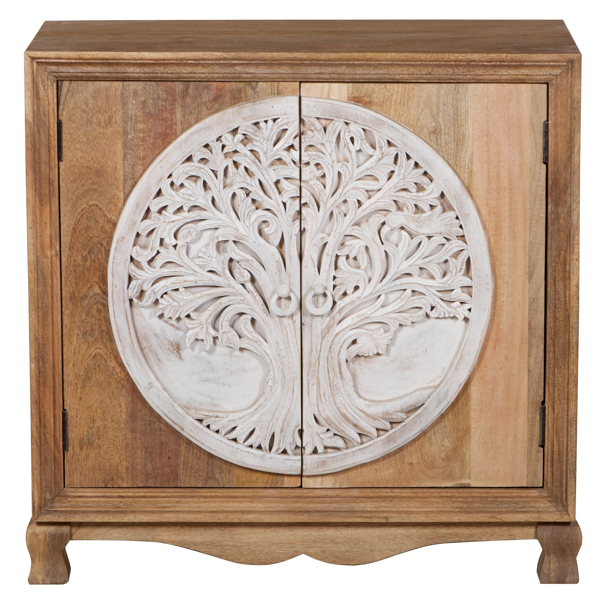 Phill Carved Wooden Chest