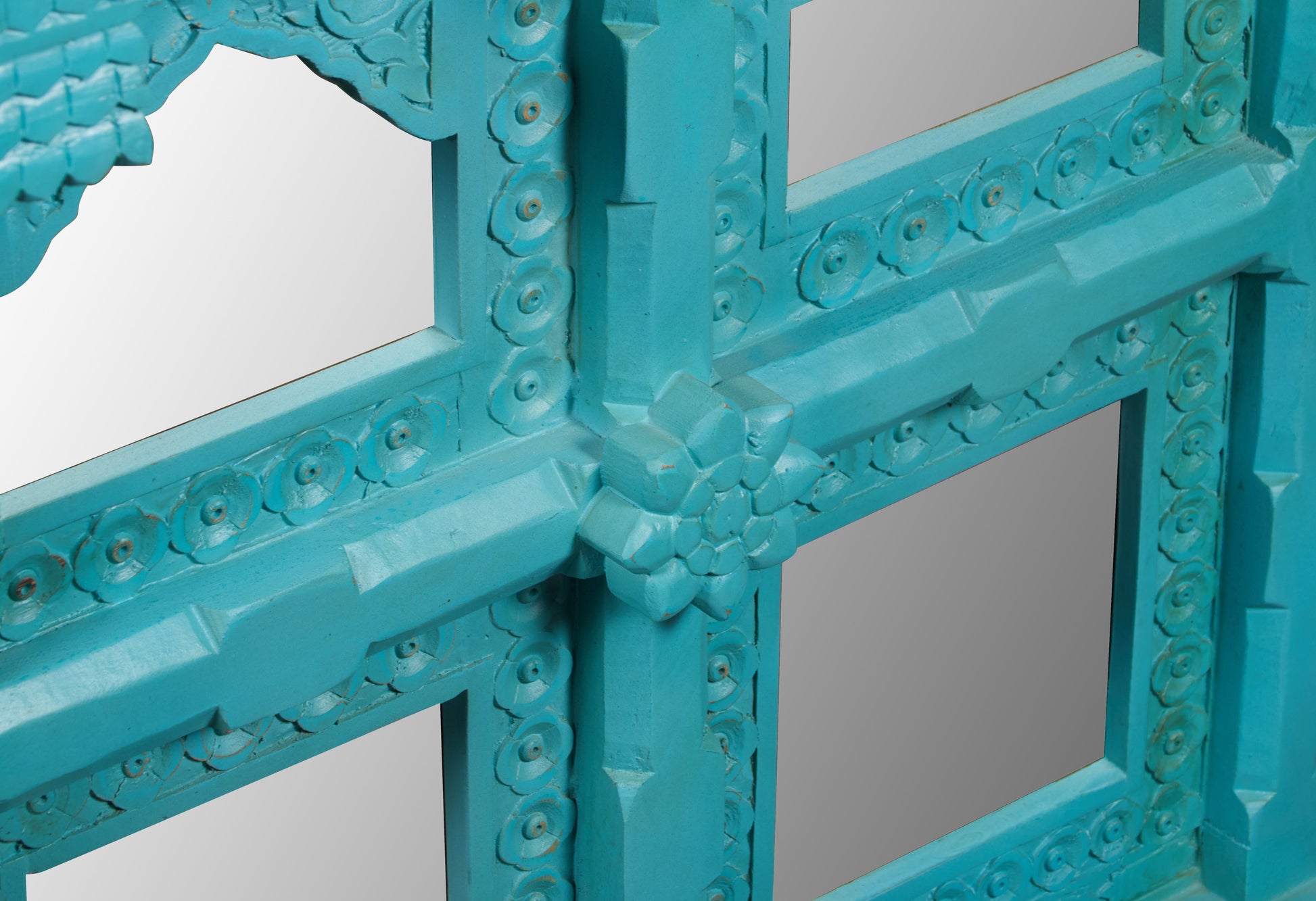 Mehrab Hand Carved Wooden Mirror