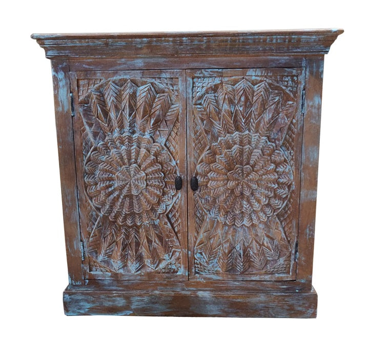 Anna Wooden Carved Cabinet