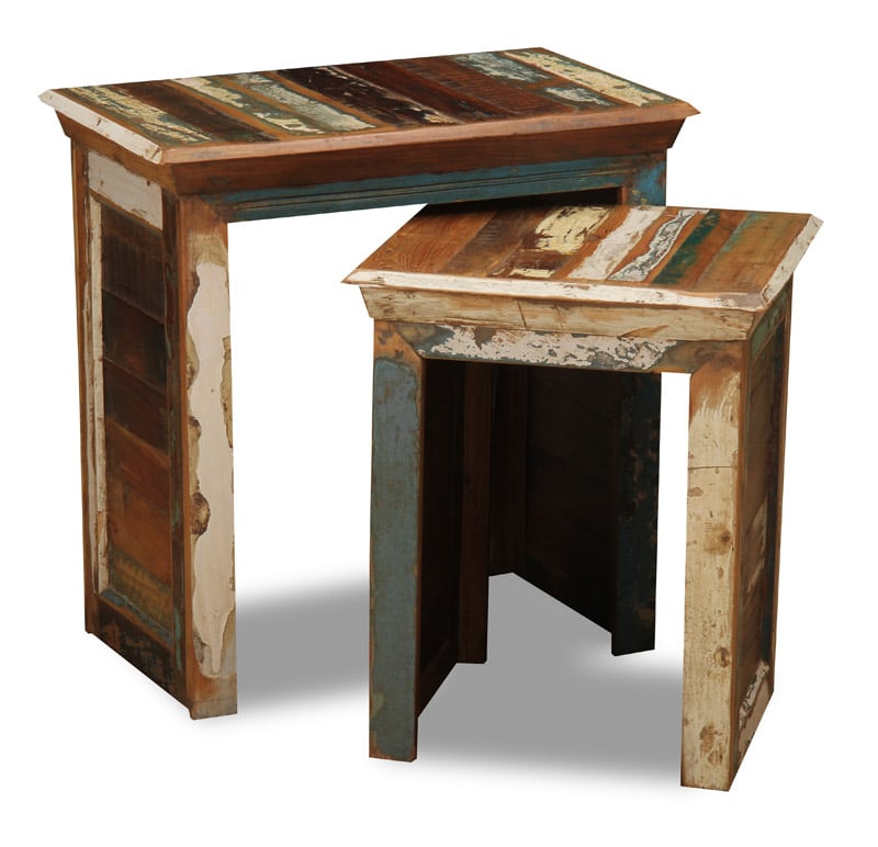 Drew Reclaimed Wood Nesting Table