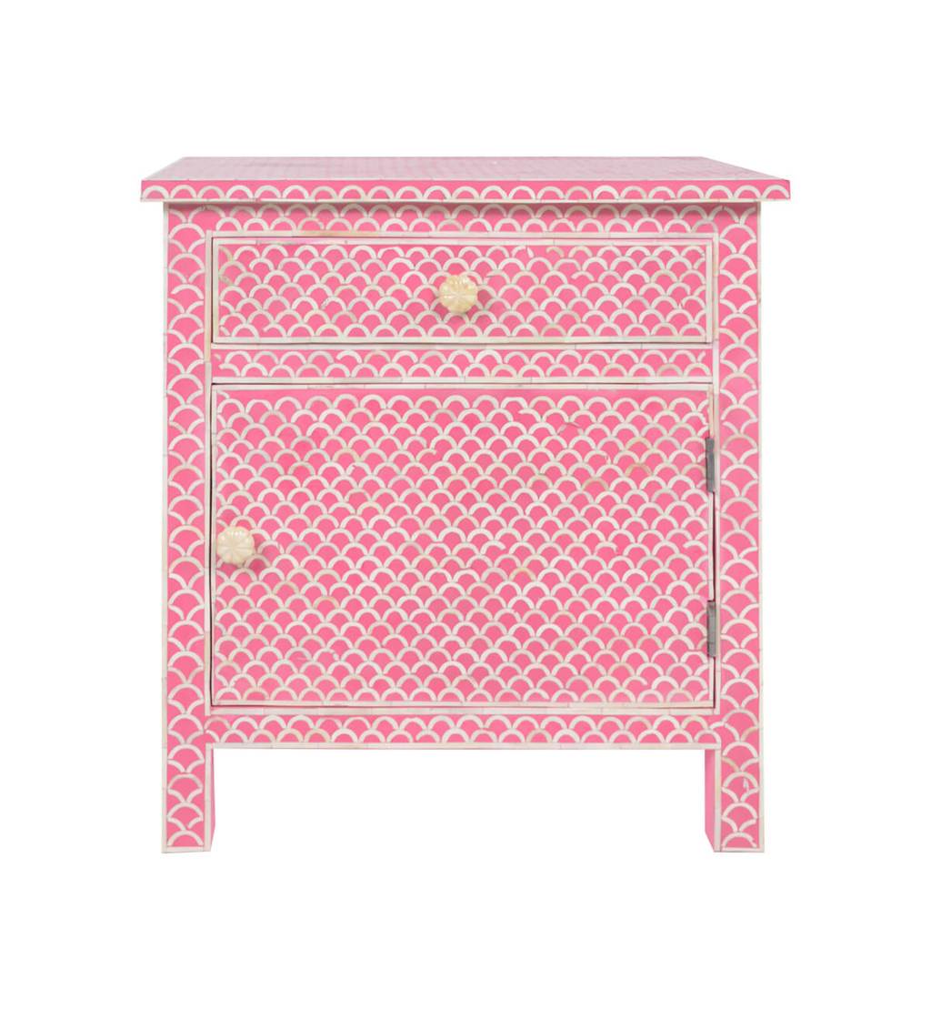 Tao Bone Inlay Bedside