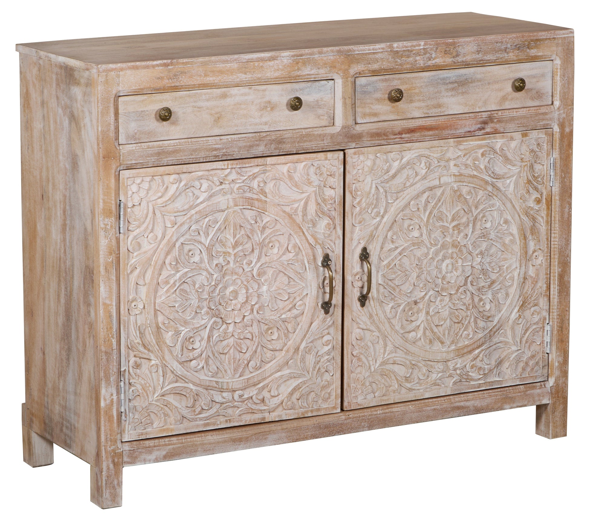 Jason Carved Wooden Cabinet