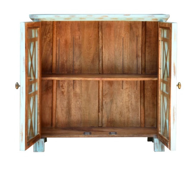 Jonah Carved Wooden Chest