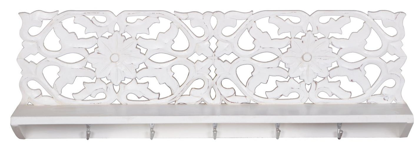 Willam Hand carved Wall Shelf