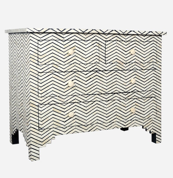 Vanya Bone Inlay Chest of Drawer