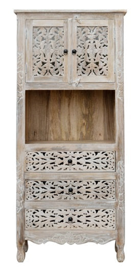 Amory Hand Carved Cabinet
