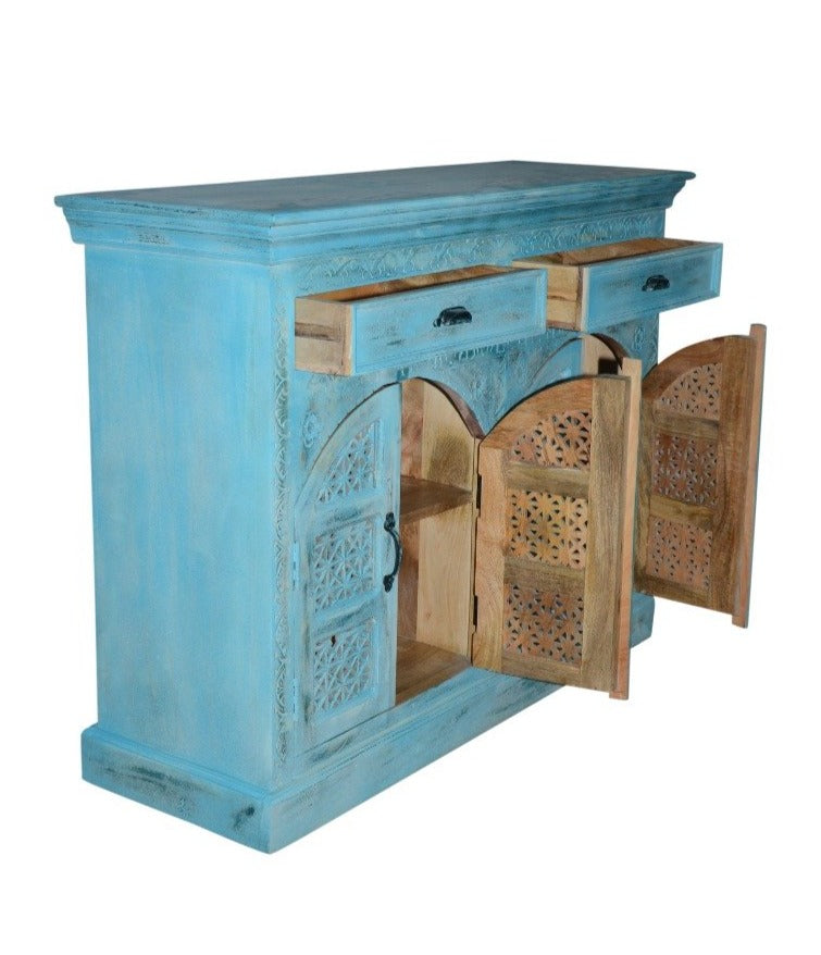 Chris Carved Wooden Cabinet