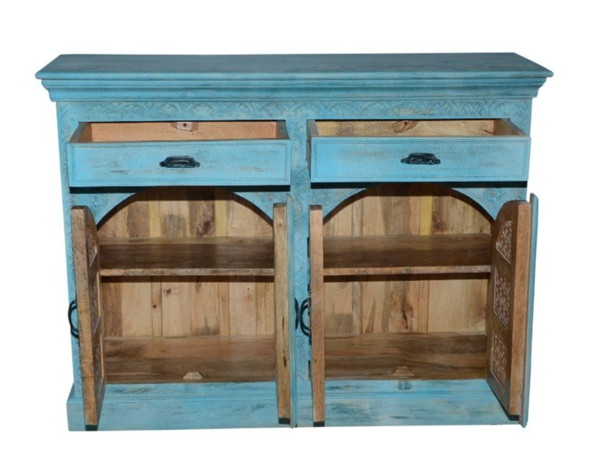 Chris Carved Wooden Cabinet