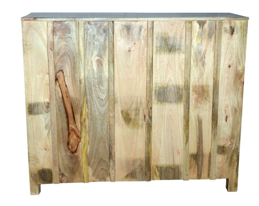 Ewen Carved Wooden Chest