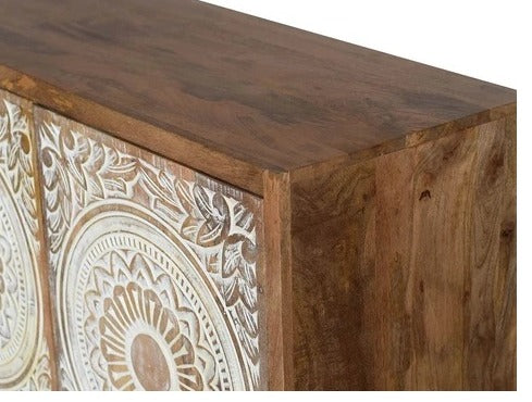 Criss Hand Carved Sideboard