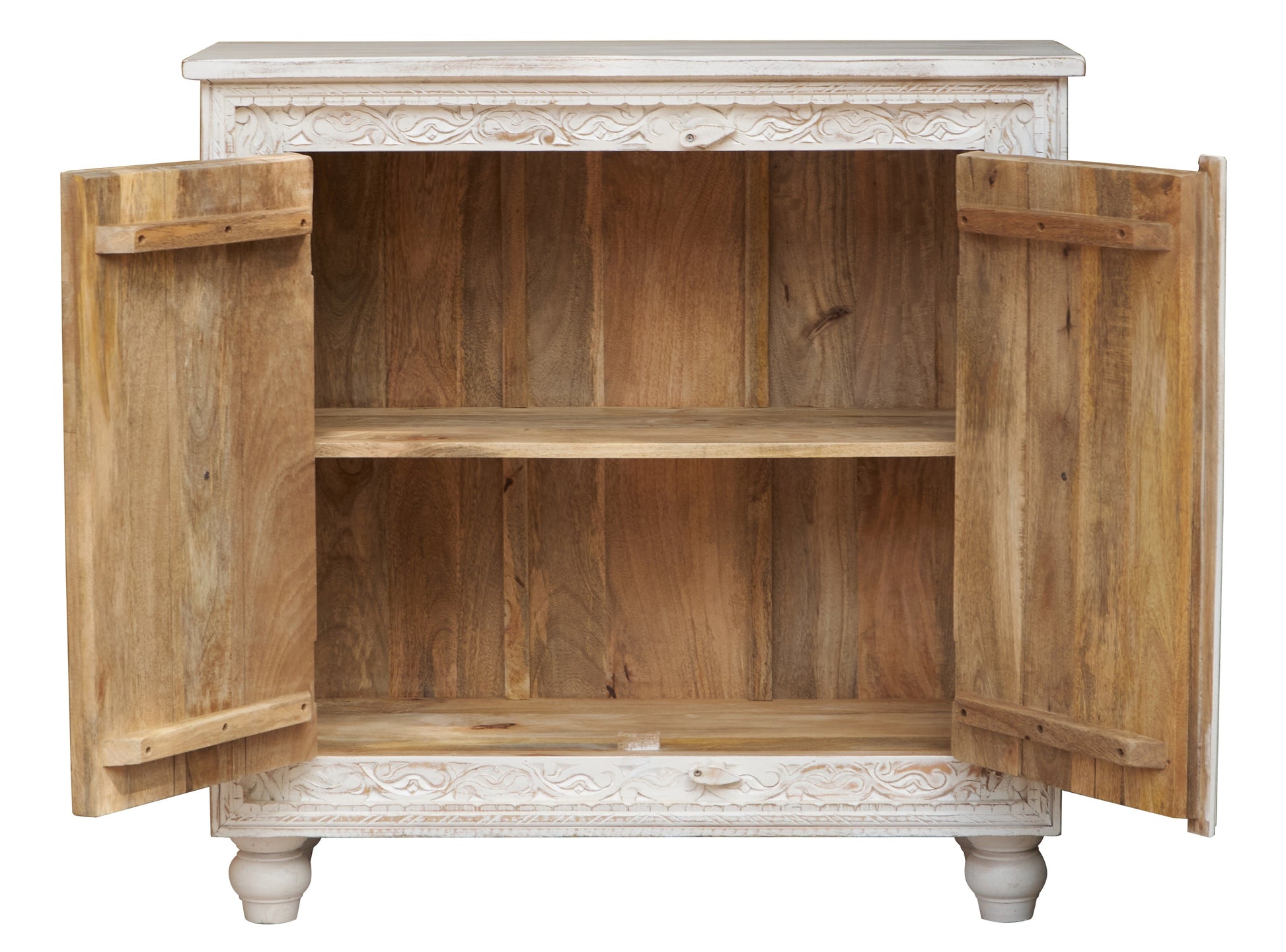 Robin Carved Wooden Cabinet