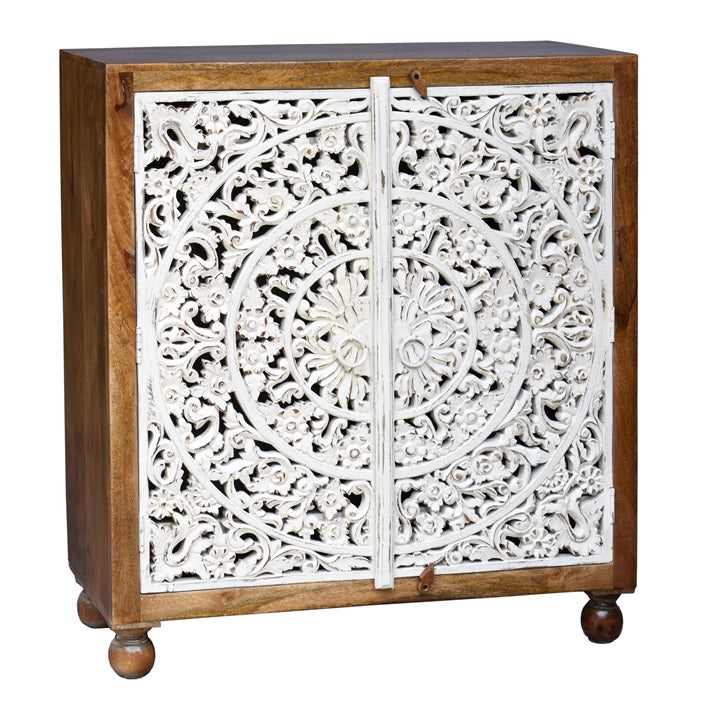 Rorry Carved Wooden Chest