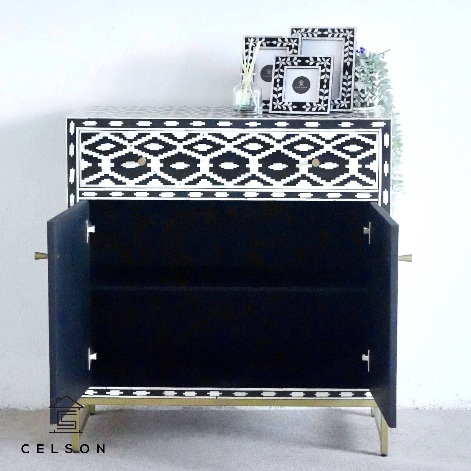 Sollena Bone Inlay Cabinet