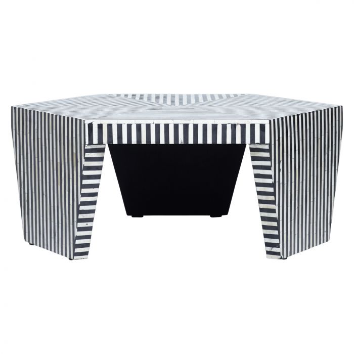 Makoare Bone Inlay Coffee Table