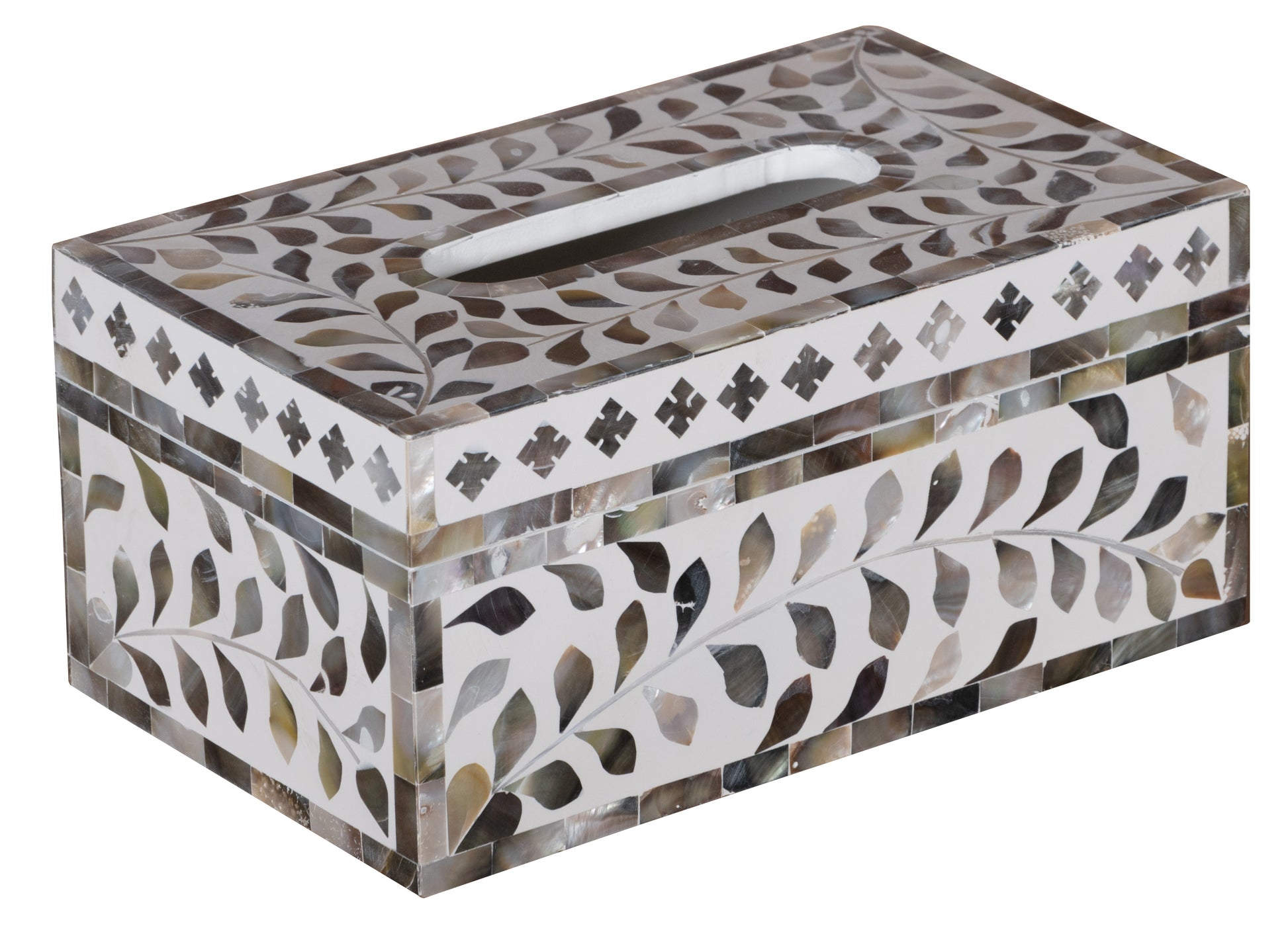 Maira Mother of Pearl Inlay Tissue Box