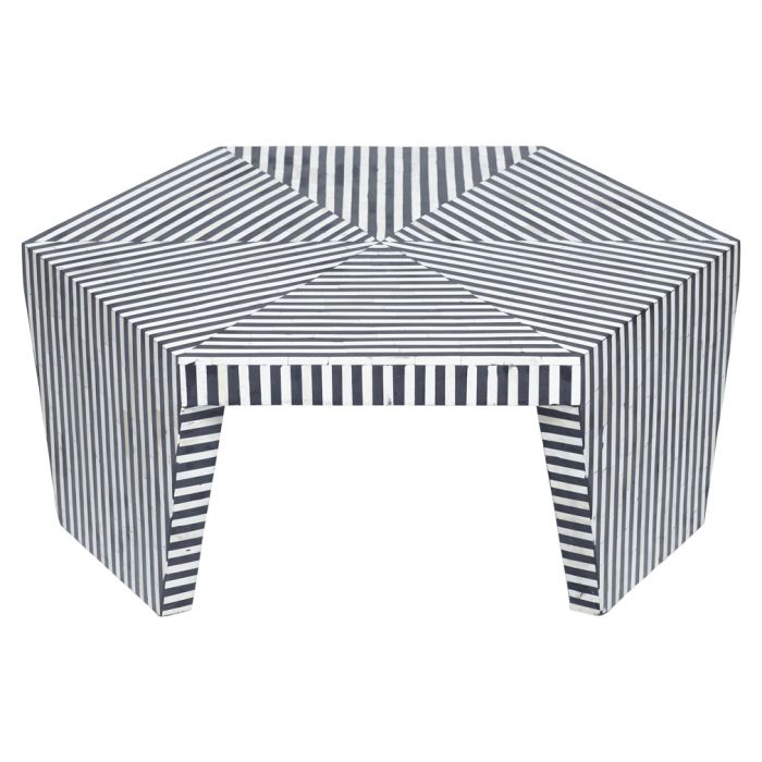 Makoare Bone Inlay Coffee Table
