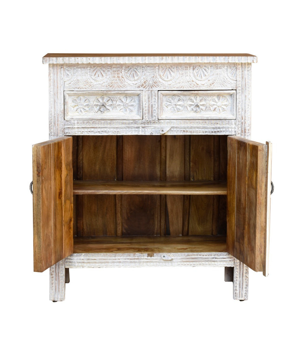 Josie Carved Wooden Cabinet