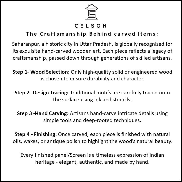 Cibu Carved Wall Panel