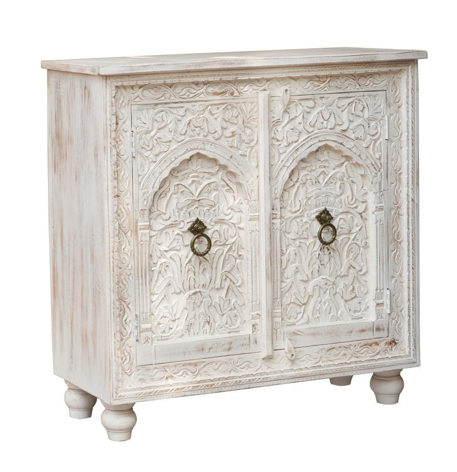 Robin Carved Wooden Cabinet