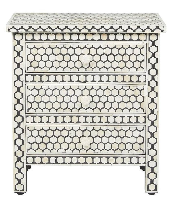 Mira Bone Inlay Bedside