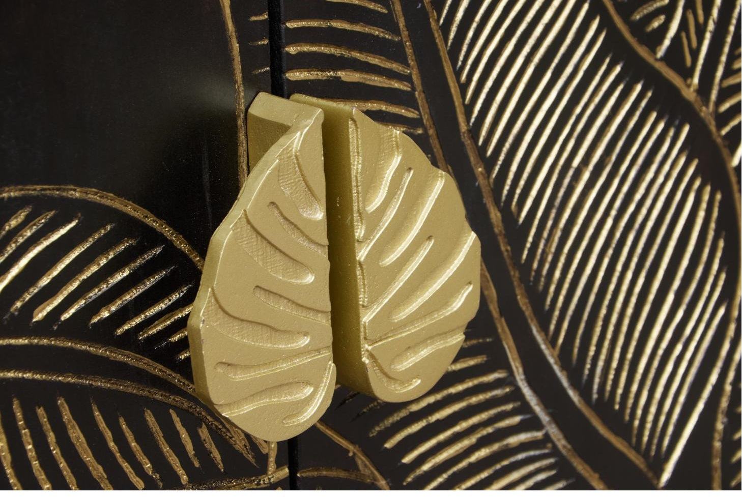 Ayla Carved Wooden Cabinet