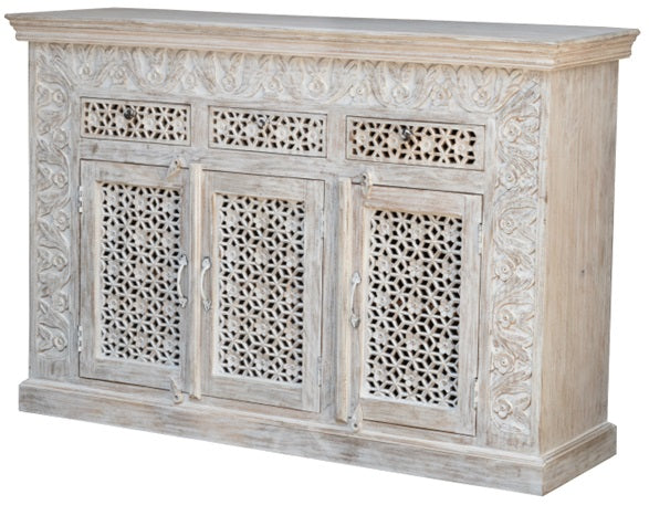 Moon Wooden Hand Carved Sideboard