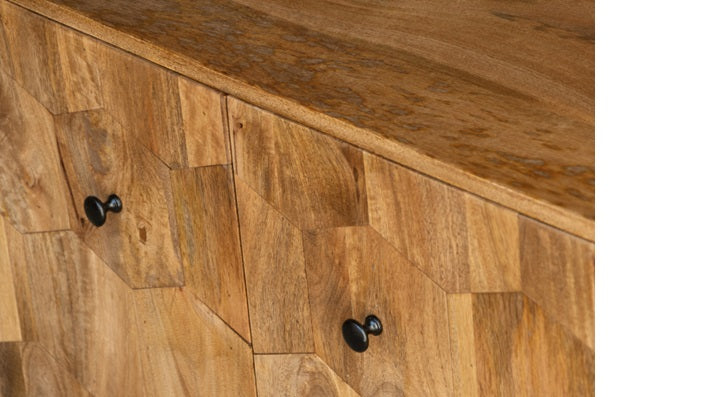 Charles Hand Carved Wooden TV Cabinet