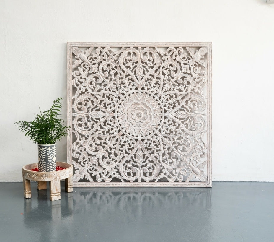 Fink Carved Wall Panel Distressed