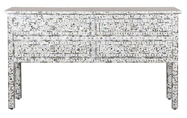 Porter Mother of Pearl Inlay Console Table