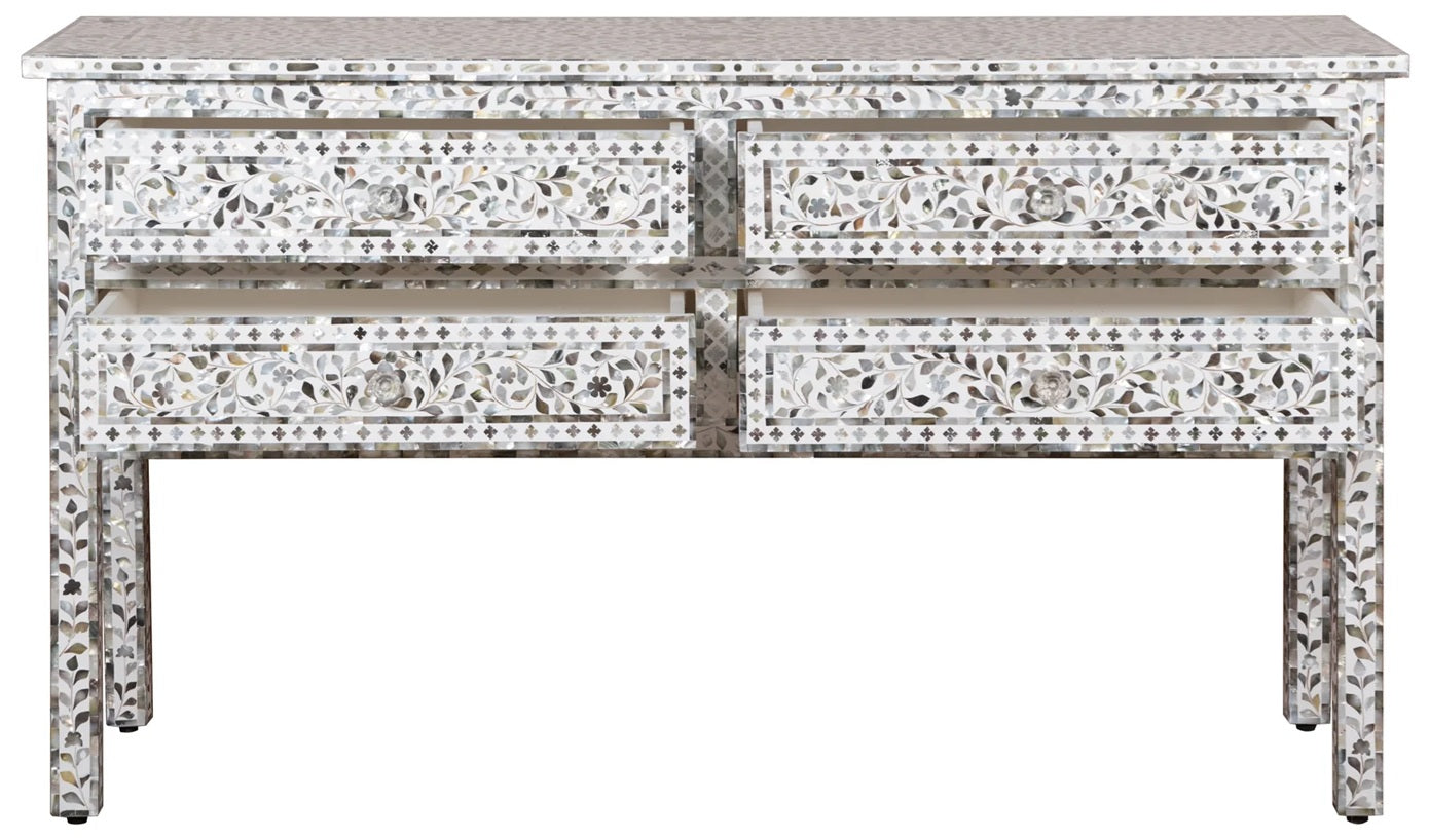 Porter Mother of Pearl Inlay Console Table