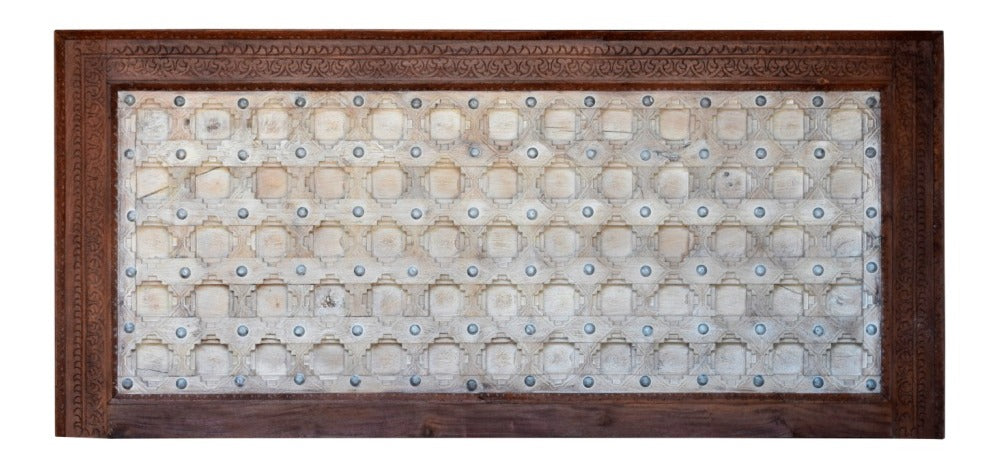 Adir Hand Carved Wooden Bed Frame