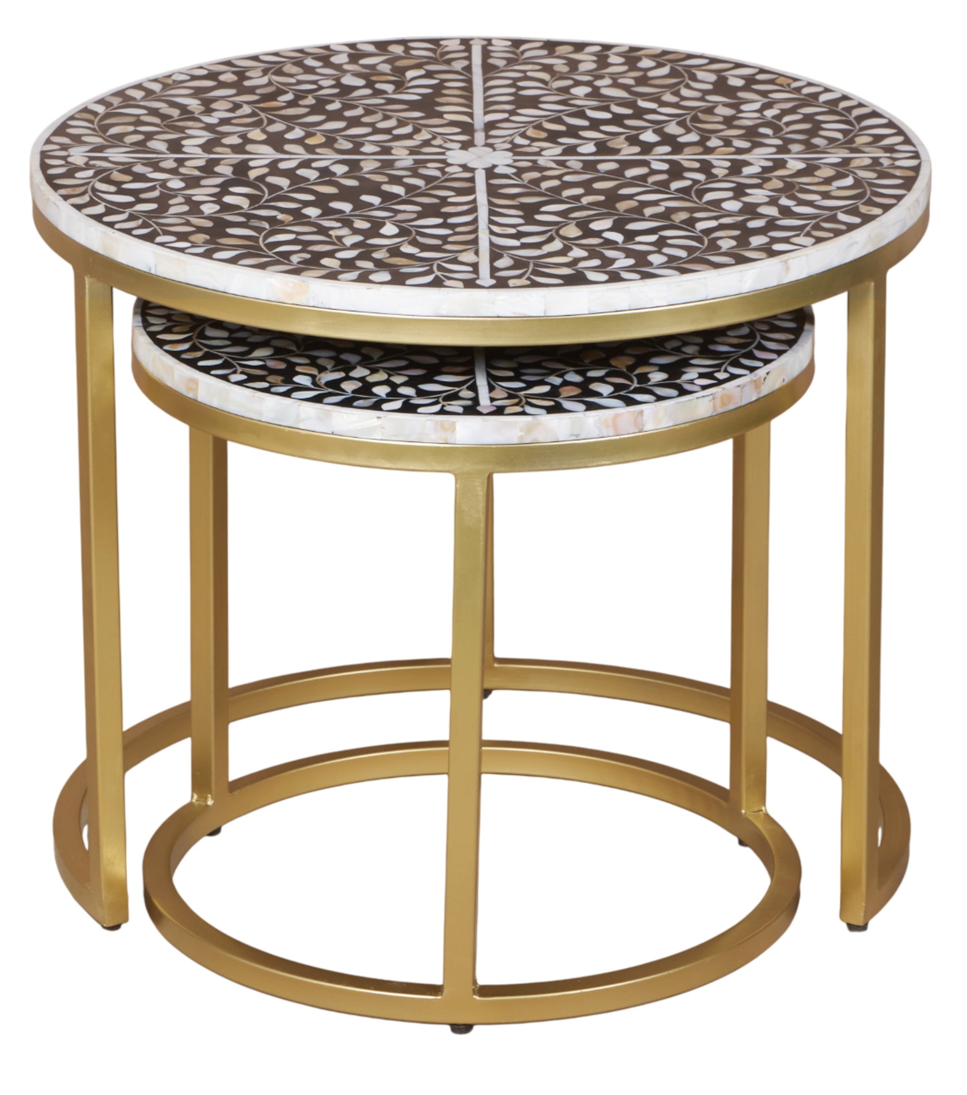 Liam Mother of Pearl Inlay Nesting Coffee Table