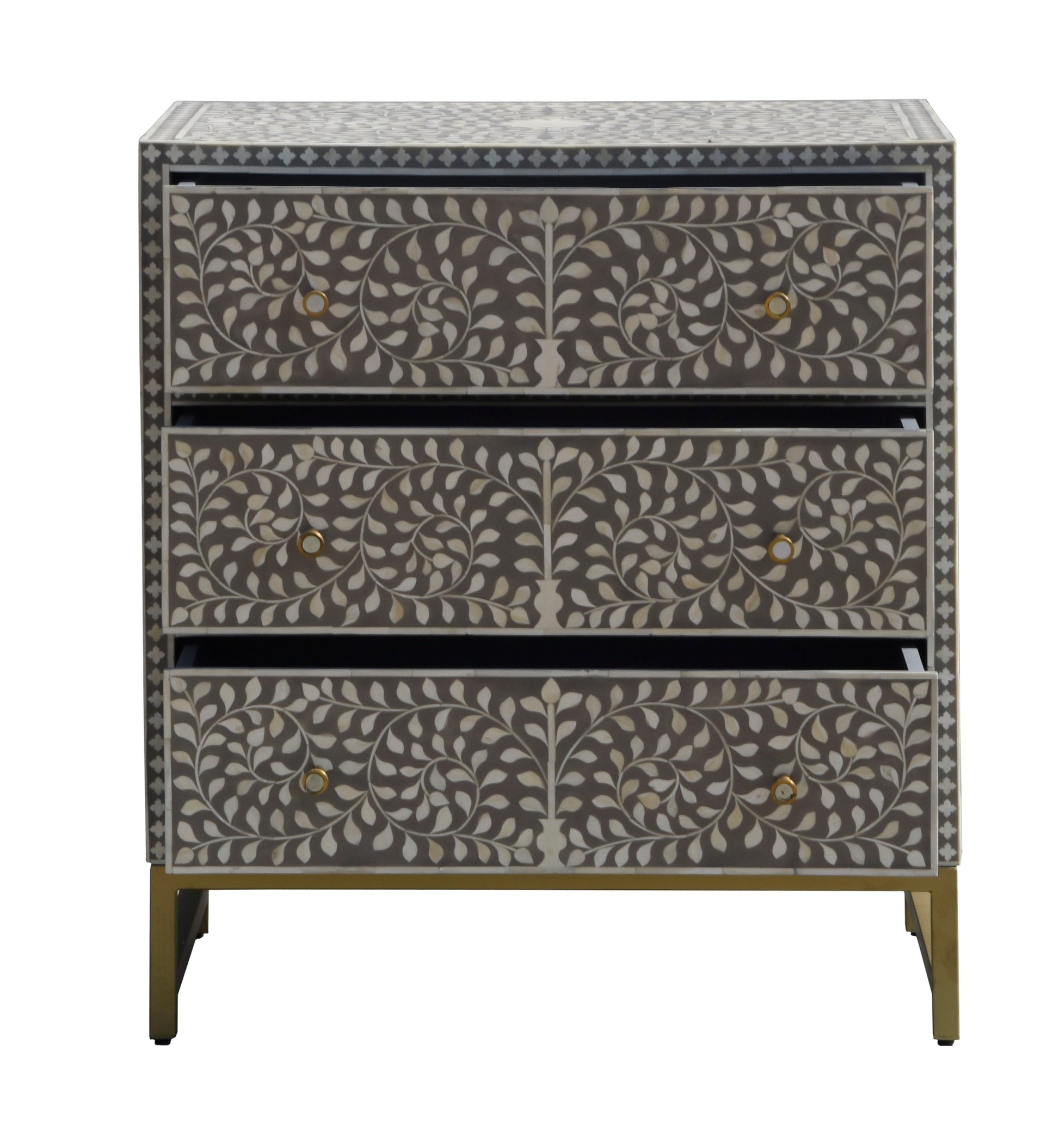 Harper Bone Inlay Chest of Drawer