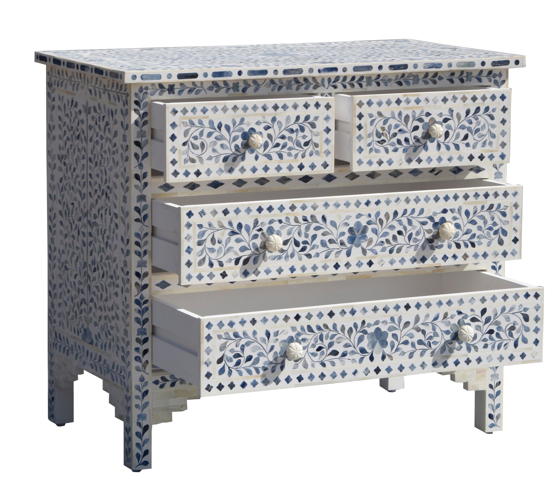 Janina Bone Inlay Chest of Drawer