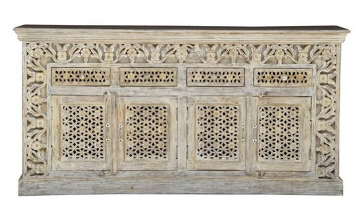 Ridhi Hand Carved Wooden Sideboard