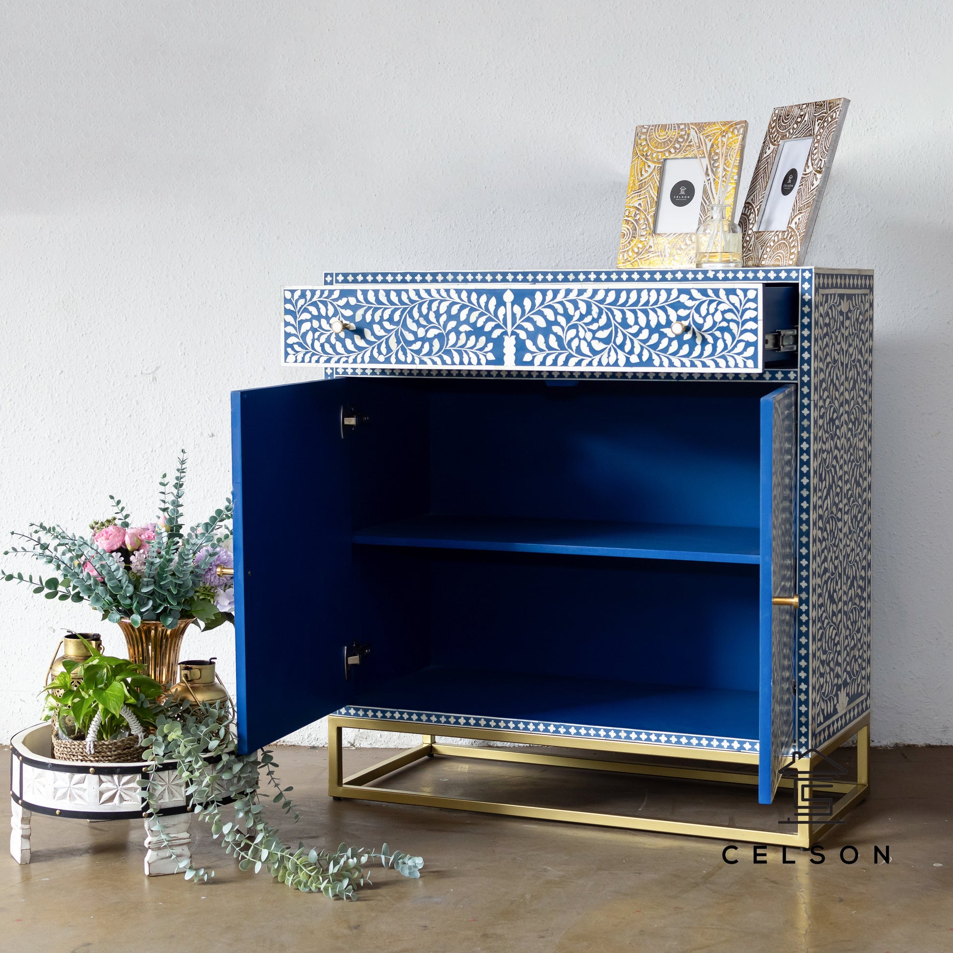 Rian Bone Inlay Chest of Drawer